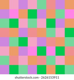 pastel colored abstract checkered pattern in vector graphic design