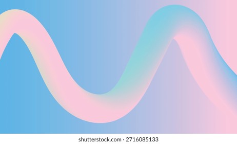 Gráfico abstracto en forma de onda de color pastel con un diseño suave y degradado sobre un fondo rayado. Fondo Abstractas de la onda del gradiente del pastel con la curva fluida lisa – diseño líquido suave moderno de la forma del color para la marca, el Web, la interfaz de usuario, la presentación, los carteles, y los proyectos visuales creativos