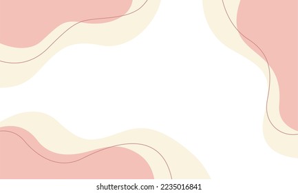 Pastel colored background vector with abstract shape, perfect for banner template design