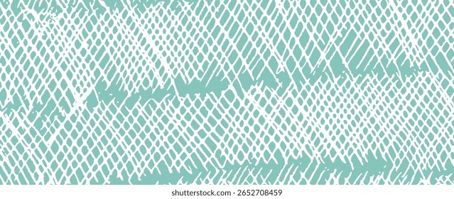 Pastellfarbener kindischer Hintergrund mit Buntstifttextur. Grüner, unordentlicher Kreuzzug. Organische Vektorskizze. Kid gezeichnete Gras BG. Grobe kurze Linien, Bleistift- oder Kreidetexturbanner.