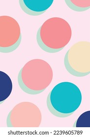 pastel colored circles with green shade on a pink background ideal for fashion or makeup wallpapers or covers