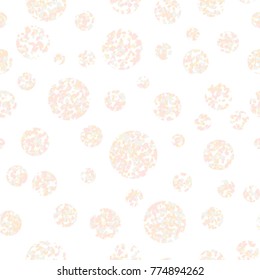 Pastel colored circles. Seamless pattern. Abstract texture. Simple background. Round elements. For wallpaper, pattern fills, web-page backdrop.