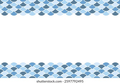 Pastel colored colorful scale frame material