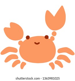 Pastel colored crab