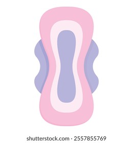 Pastel colored feminine hygiene product representing menstrual cycle and women's health