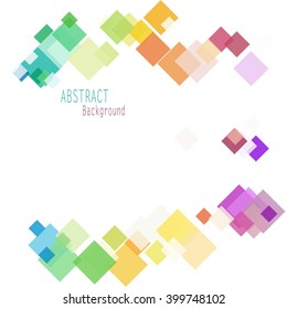 Pastel Colored Geometrical Vector Abstract Background