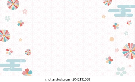 pastel colored japanese pattern background