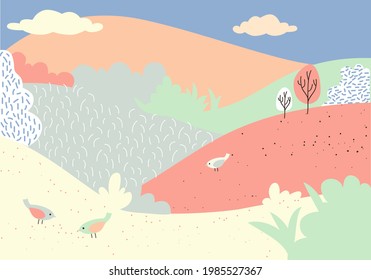pastellfarbener Hintergrund, Vektorgrafik