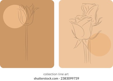Líneas de color pastel, patrón floral, tiene líneas únicas. Para imprimir motivos para decorar las habitaciones en un estilo minimalista.