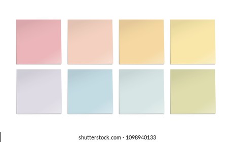 pastel sticky notes