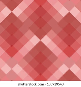 Pastel colored red seamless pattern geometric squares           