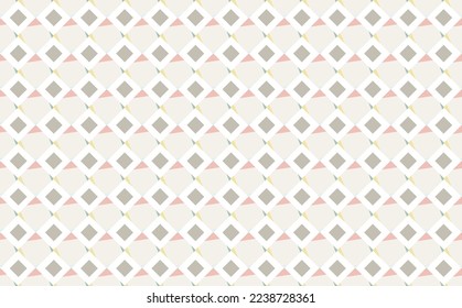 Pastel colored rhombus vector pattern. Seamless background for wallpaper, cover, wrapper, poster, card, and prints.