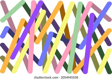 Pastel colored strokes that merge into further pastel colored strokes