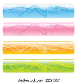 Pastel Colored Vector Banners