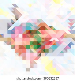 Pastel colorful abstract polygonal vector background, white and red abstract illustration, geometric pattern for background, abstract geometry, colorful mix up in geometric shapes, pale colors palette