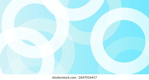  pastel colorful, blue and white gradations. Minimalist banner background,Circle effect style geometric, abstract background.