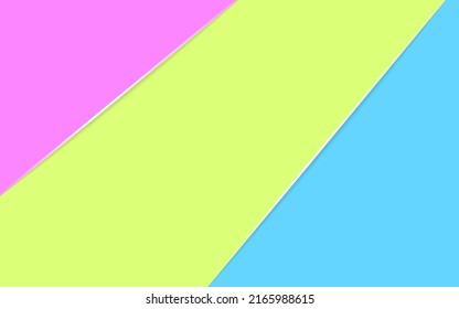 Pastel colorful geometric elements abstract background papercut style