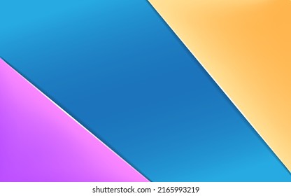 Pastel colorful geometric elements abstract background papercut style.