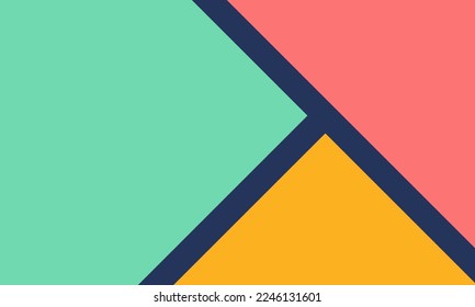 Pastel colorful geometric elements abstract background papercut style for Kids presentation
