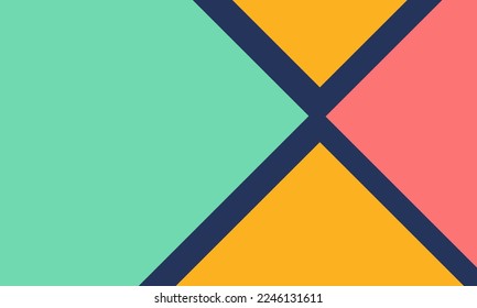 Pastel colorful geometric elements abstract background papercut style for Kids presentation