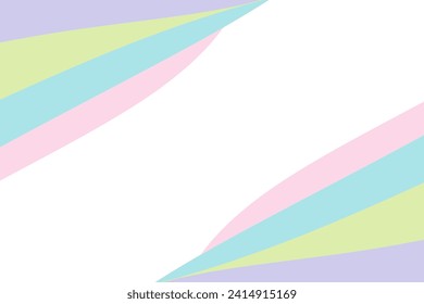 Pastel Colorful Geometric Frame Pattern Background. Abstract Banner. Vector Illustration. Banner. Wallpaper