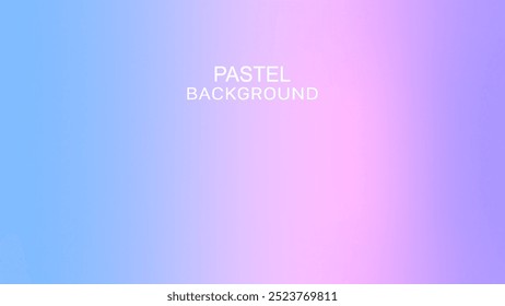 Pastel Colorful Gradient Background. Blue Pink and Purple Color Gradation. Grainy Noise Texture. Design for Template, Social Media, Trendy, Vintage, Brochure, Banner