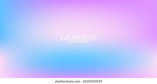 Pastel Colorful Gradient Background. Blue Pink and Purple Color Gradation. Grainy Noise Texture. Design for Template, Social Media, Trendy, Vintage, Brochure, Banner