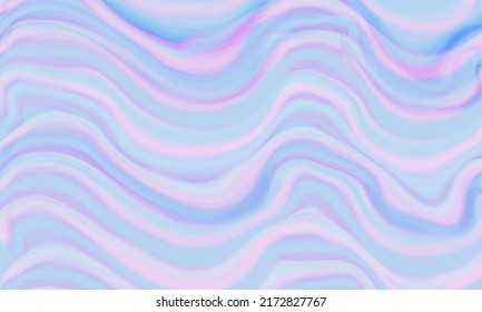 Pastellfarbige Tonfluegelwelle. Hologramm Element schwimmendes Land Konzept Hintergrund.