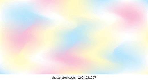 Pastel colors abstract Background with bubbles soap balls, Vector illustration (Blue, Yellow, Pink, White) 