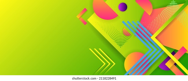 Pastel colors background with geometric elements, lines and dots for text, universal design, banner concept. Vector art dijita art