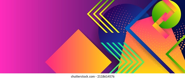 Pastel colors background with geometric elements, lines and dots for text, universal design, banner concept. Vector art dijita art