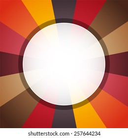 pastel colors background with white circular hole in the middle