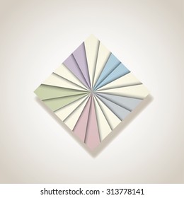 Pastel colors burst abstract vector background.
