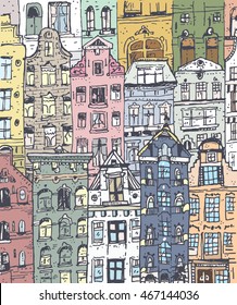 Pastel colors city