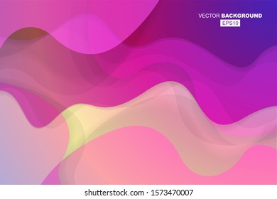 Pastel Colors Geometric Modern Fluid Background Composition with Gradients, Shadows and Lights