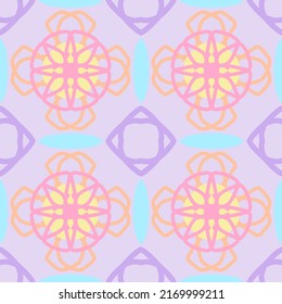 Pastel colors Geometric Pattern with Tribal Shape. Designed in Ikat, Boho, Aztec, Folk, Motif, Gypsy, Arabic Style. Ideal for Fabric Garment, Ceramics, Wallpaper, tiles.