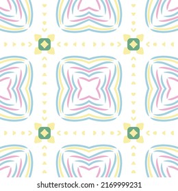 Pastel colors Geometric Pattern with Tribal Shape. Designed in Ikat, Boho, Aztec, Folk, Motif, Gypsy, Arabic Style. Ideal for Fabric Garment, Ceramics, Wallpaper, tiles.