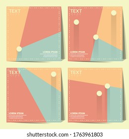 pastel colors geometric square background