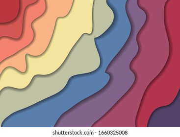 pastel colors gradient vector eps10 background illustration, pink red blue yellow purple layers backdrop
