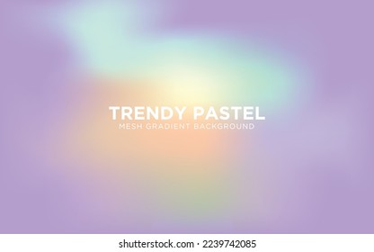 Pastel Colors Mesh Gradient Background