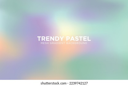 Pastel Colors Mesh Gradient Background