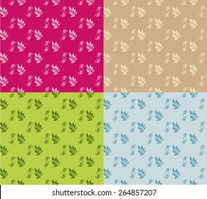 pastel colors, the right background, vector flower backgrounds, a set of seamless backgrounds, patterns vector