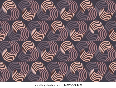 Pastel colors seamless pattern with triangles of flowing lines. Grey background. Vector illustration. Sketch textile, background, wrapping paper, design, packaging. EPS 8.