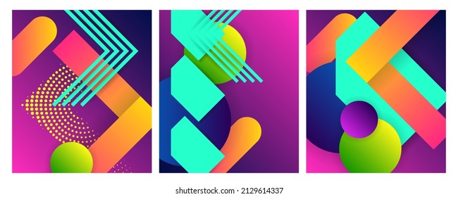 Pastellfarben Hintergründe mit geometrischen Elementen, Linien und Punkten für Text, universelles Design, Bannerkonzept. Vektorkunst-Dijita-Kunst	
