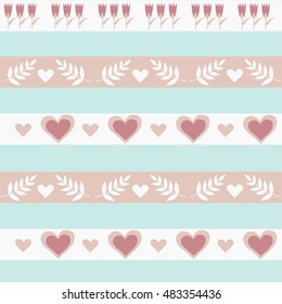 Pastel colors strips ornament pattern