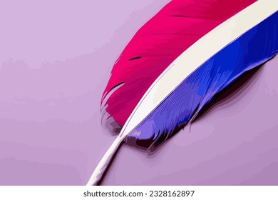pastel colour feather abstract background