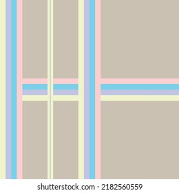 Pastel colour seamless lines pattern Background. Line fabric textile print.