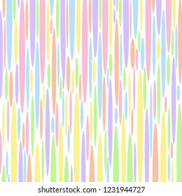 Pastel coloured abstract striped texture that looks like long drips, or tree bark. Groovy, psychedelic vector background.

