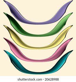 pastel coloured design elements