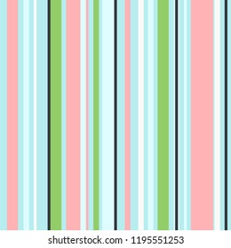 Pastel coloured fashion seamless stripes pattern. Abstract vector background. Stylish colors.